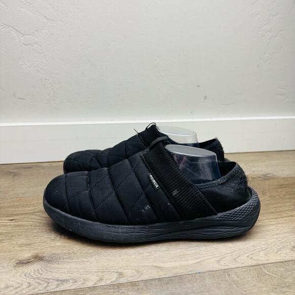 Kubua Black Puffer Slip On Indoor Outdoor Slippers Men’s Size 10 - Picture 2 of 12